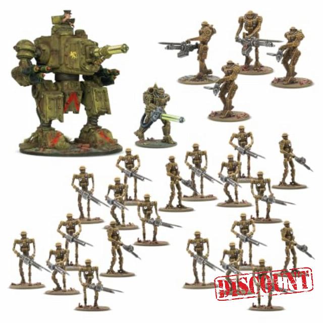 Warlord Games Konflikt 47 British Commonwealth Starter Army 28mm Miniatures                                                          British Commonwealth Automated Battalion - Highly Detailed 28mm Scale Miniatures