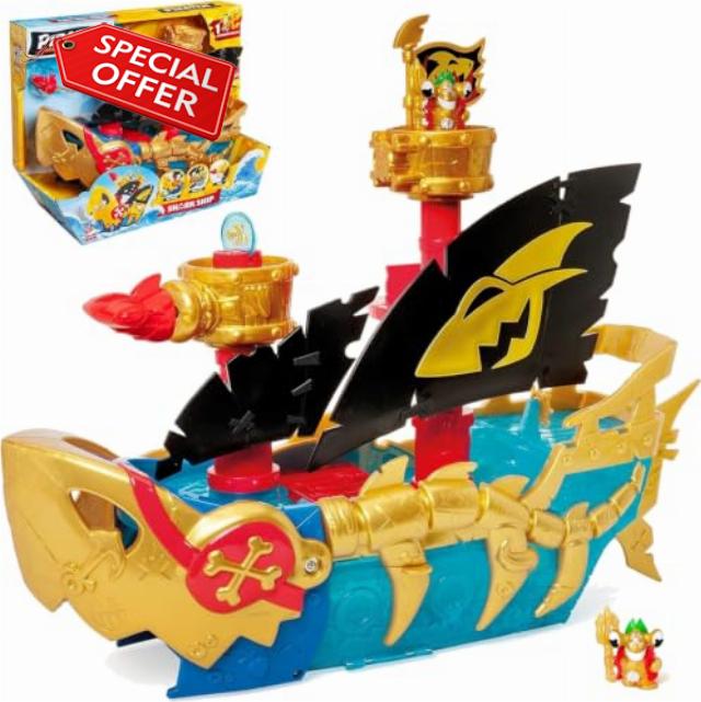 PIRATIX Shark Ship - Piratix Shark Ship that Catches His Enemies. With Catapult