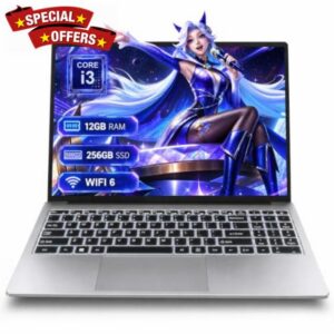 Laptops with Windows 11 Installed 15.6 Inch AI Business Student Laptops                                                          I3(2 Cores