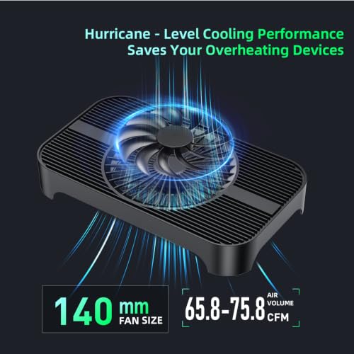 Black Quiet cooling stand for mini PCs and AV equipment
