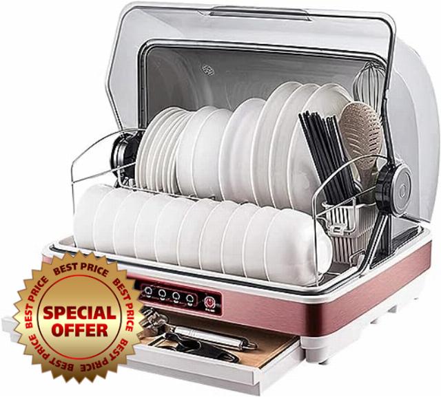 Portable Countertop Dishwasher with Storage Drawer