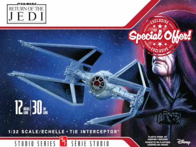 AMT Star Wars: Return of the Jedi TIE Interceptor 1:32 Scale Model Ki