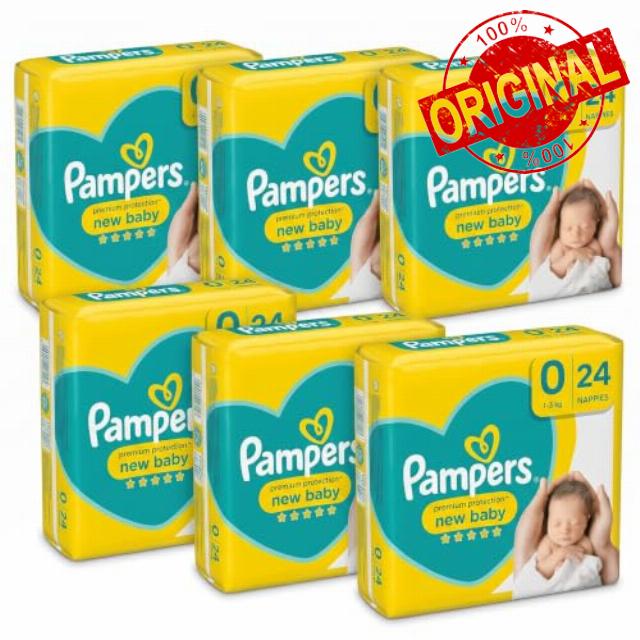 Pampers Premium Protection New Baby Size 0 (1-3kg) Nappies