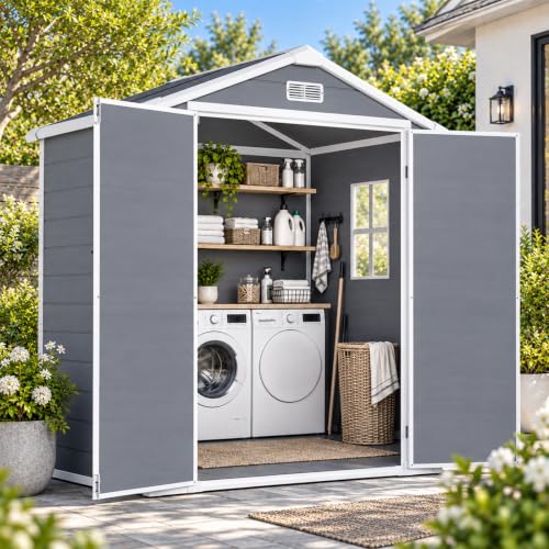 All-Weather Resin Garden Storage Shed