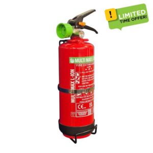 Multimax Lithium-Ion Fire Extinguisher - All Fires Fire Extinguisher for Home