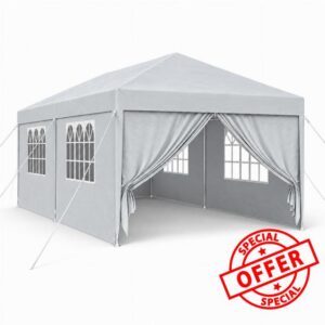 LARS360 3x6m Garden Gazebo Waterproof Party Tent