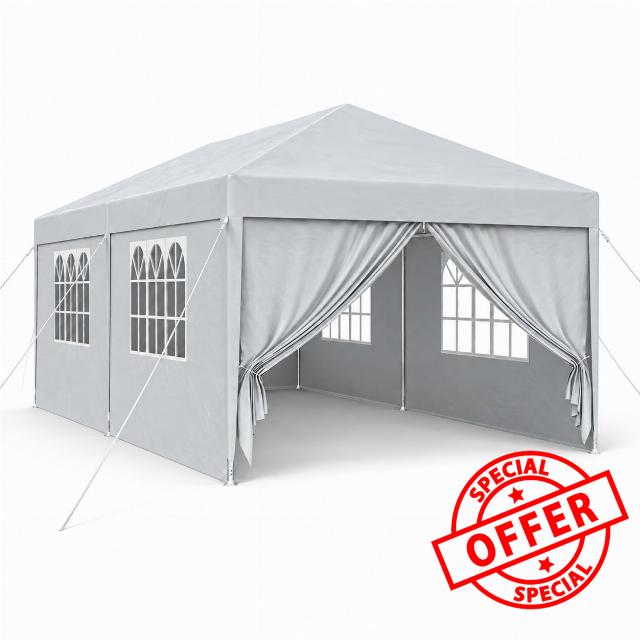 LARS360 3x6m Garden Gazebo Waterproof Party Tent