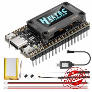 LoRa Meshtastic ESP32 V4 Board with 868MHz Antenna and OLED Display AYWHP LoRa ESP32 Development Board Integrated WLAN Bluetooth SX-1262 Chip Compatible with Arduino/Meshtastic