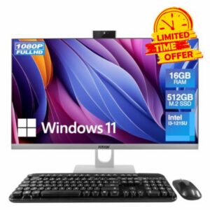 Fusion5 23.8" Full HD All in One PC Desktop Computer - 16GB RAM