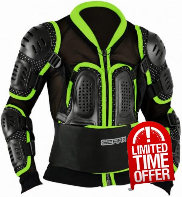 Kids Deflactor Body Armour Jacket for Enduro MX Motocross Offroad Motorcycle