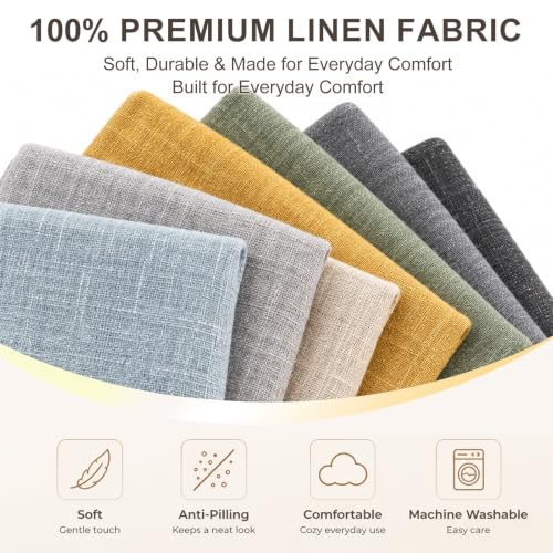 Removable Linen Cover for Dining Bench