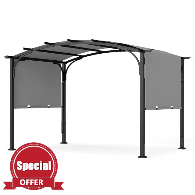TANGZON 305 x 242 cm Outdoor Retractable Pergola