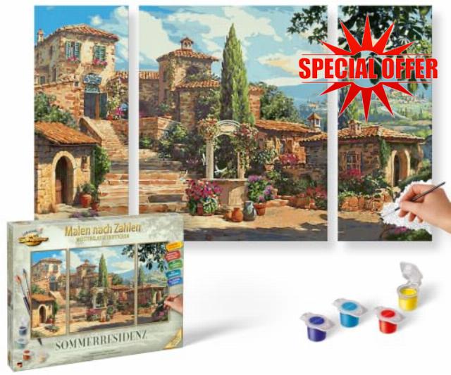 Schipper Painting by Numbers - Summer Residence - Painting Pictures for Adults