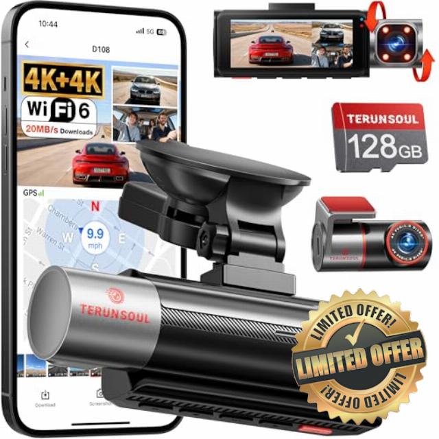 3 Channel Dash Cam 4K