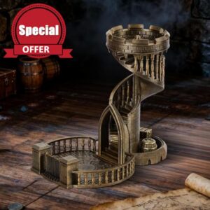 AUSPDICE Dice Rolling Tower and Tray
