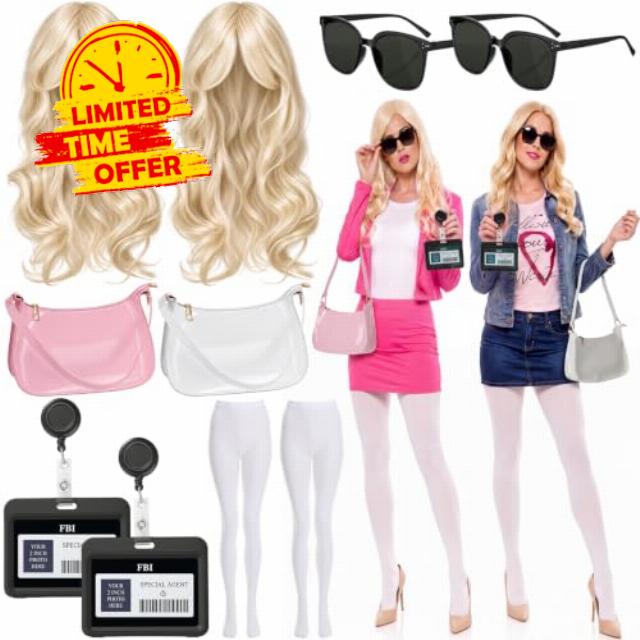Kingdder 2-Person Agent Halloween Costume Set