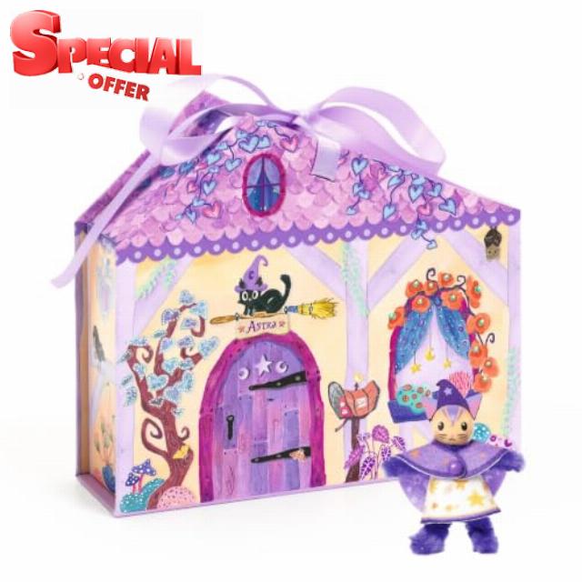 Mini house DIY - Mi House - Astra - Djeco                                                          Djeco - Ref. DJ08035 - 3070900080355 - Pink - Miscellaneous Material