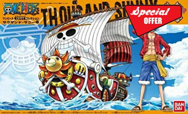 Bandai Hobby One Piece Grand Ship Collection Thousand Sunny Ship Model Kit                                                          One Piece Grand Ship Collection Series - Easy Snap‑Fit Assembly