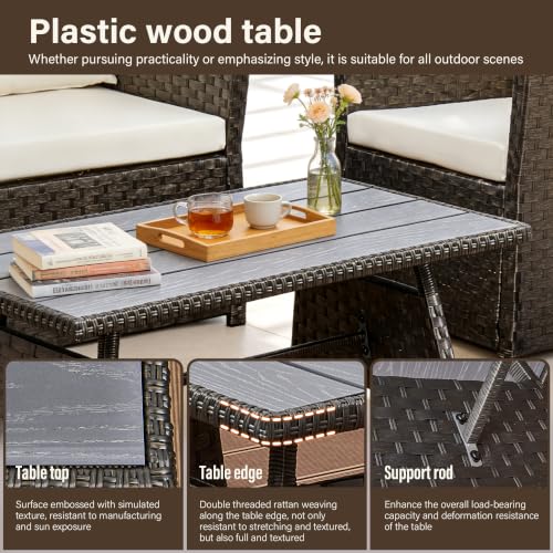 Weatherproof Wood-Effect Table