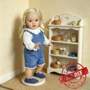 Real Life Reborn Baby Dolls Pippa 26 Inch Large Size Reborn Toddler Dolls Blonde Girl Realistic Baby Doll Soft Cloth Body That Look Real Lifelike Toddler Doll For Kids