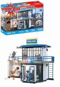 Playmobil | Action Heroes | Police Station with Investigation Room | Action-packed police toy | Encourages creativity & detective skills | For children aged 4 and over | 71874