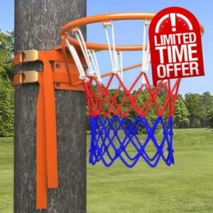 Outdoor Basketball Hoop with Adjustable Rim and Net