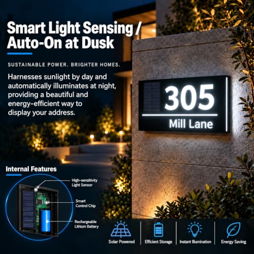 Backlit LED Address Plaque
