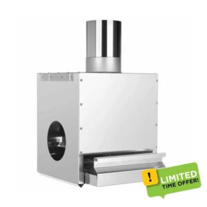 Do It At Home Borniak Cold Smoke Adapter Stainless Steel Attachment with 2-3m Flexible Spiral Hose for Cold Smoking Cheese