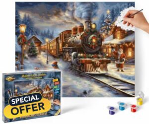 Schipper Paint by Numbers - Christmas Express - Painting Pictures for Adults