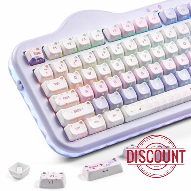YUNZII Cute Cat Keycap Set