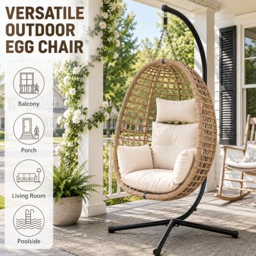 Indoor Outdoor Garden Swing Chair Hammock for Patio Balcony or Living Room