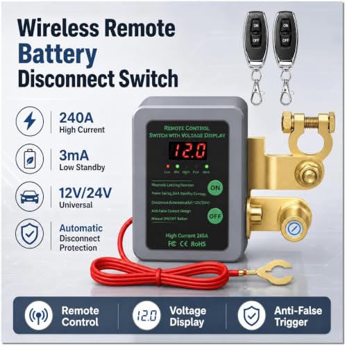 Energy-Saving Anti-Theft Battery Disconnect for Car