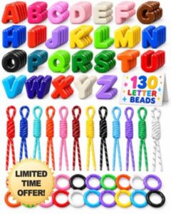 162pcs Large Letter Beads