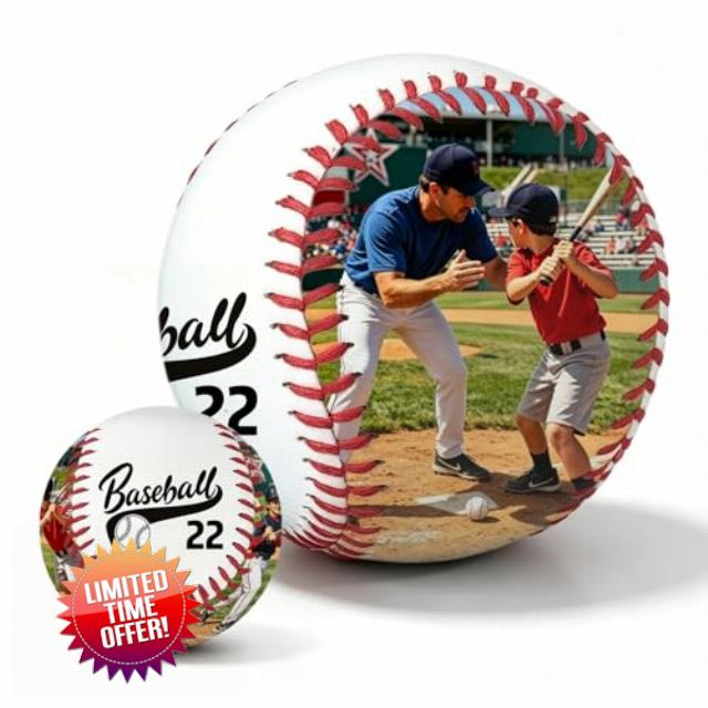 Personalised Baseball with Custom Photo