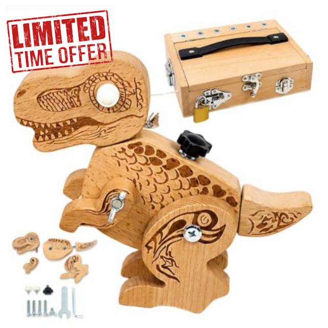 Dinosaur Wooden Building Block Toy