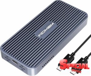 80Gbps M.2 NVMe SSD Enclosure with Cooling Fan Compatible with Thunderbolt 5/USB4 V2.0