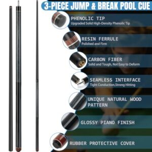 13mm Phenolic Tip 25oz Pool Cue Grey                                                          Low Deflection Control for Powerful Break and Accurate Jump