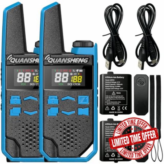 HYS Quahseng TG-FR1 PMR446 2-Way Walkie Talkie Portable Radio