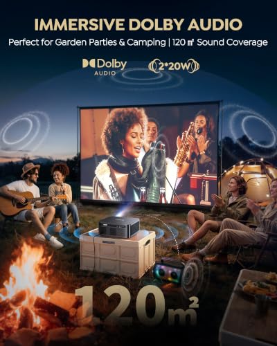 WiFi6 Home Cinema Projector for Bedroom