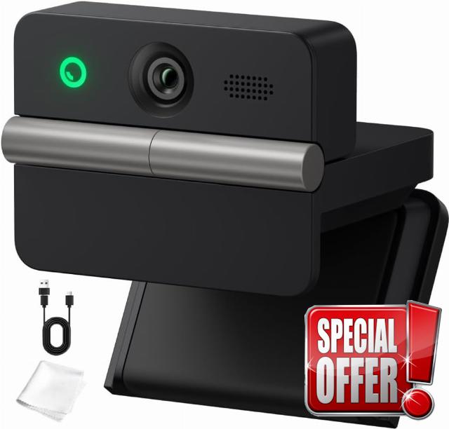 OBSBOT Meet Flip 4K Webcam with AI Auto-Framing