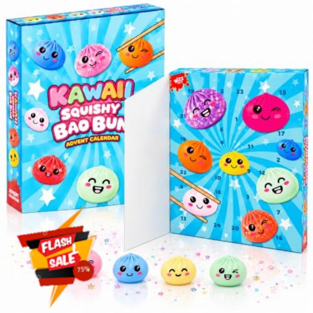 Dumpling Squishy Advent Calendar 2026 for Kids – 24 Days of Cute Dumpling Surprises