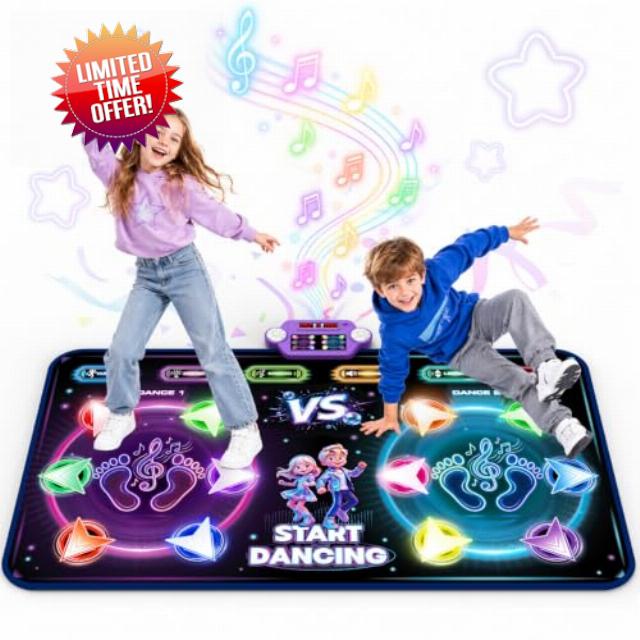 maysida Light-up Double-Sided Dance Mat - Rechargeable Version                                                          Rechargeable Versio