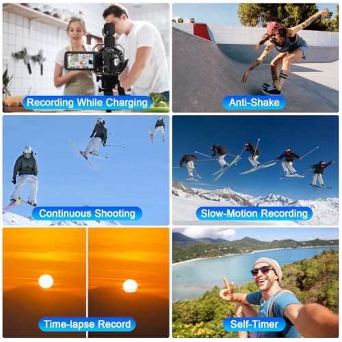 4K 48MP Vlogging Camera for YouTube with WiFi                                                          IR Night Vision Cam corder