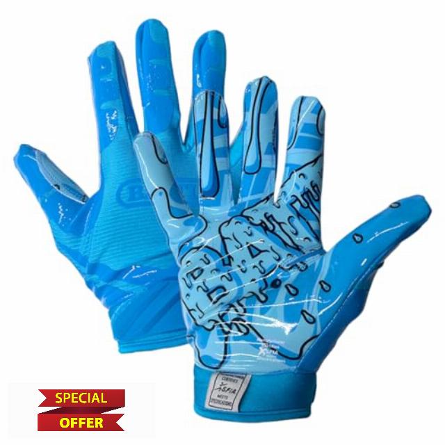 Battle Sports Finally Rich Ultra-Stick Football Receiver Gloves for Adults                                                          Ultra-stick high-tack palm for elite control