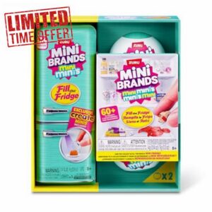 Mini Brands Fill the Fridge S1 Playset + 2pk INT Capsules by ZURU