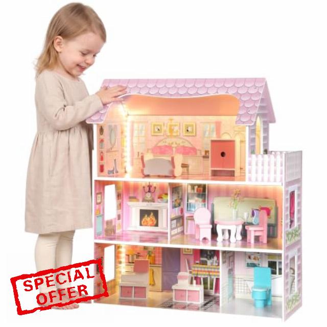 AIYAPLAY Wooden Dolls House
