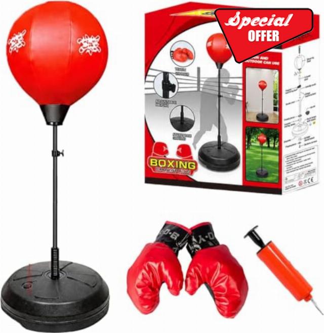 Kids Boxing Set with Stand