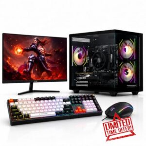 Veno Scorp Gaming PC Bundle Ryzen 5 5500 RTX 3050 6GB 16GB RAM Mini Nemesis                                                          Built for smooth 1080p gaming — RTX 3050 handles current titles with steady frame rates