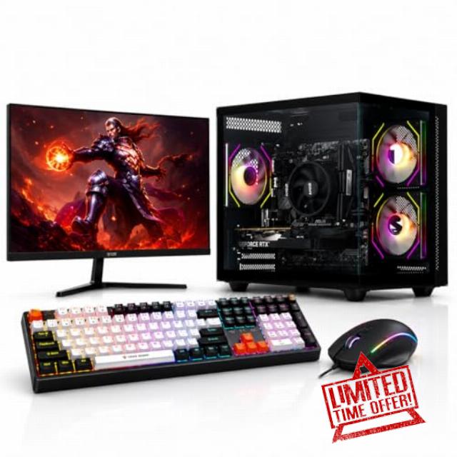 Veno Scorp Gaming PC Bundle Ryzen 5 5500 RTX 3050 6GB 16GB RAM Mini Nemesis                                                          Built for smooth 1080p gaming — RTX 3050 handles current titles with steady frame rates