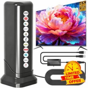 Indoor TV Aerial with Signal Booster